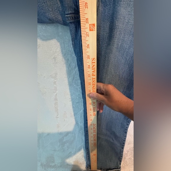 Old Navy Women’s Plus Jeans Size 18 Blue Mid Rise Straight Leg Stretch Denim - Picture 7 of 9